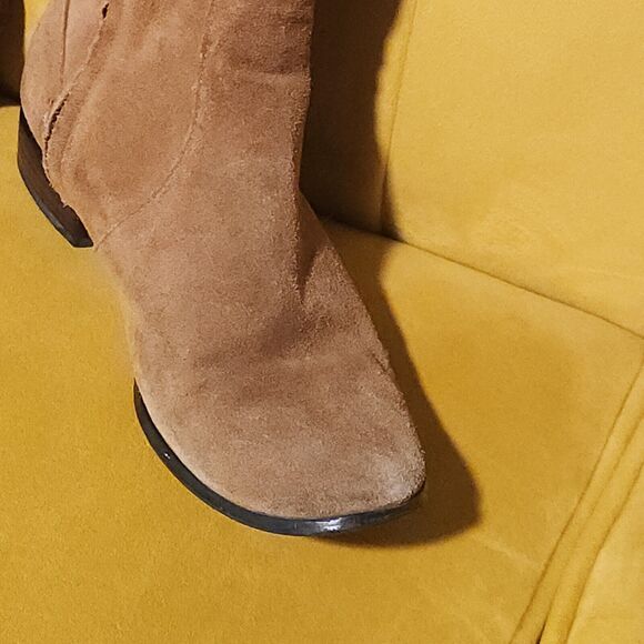 BDG Knee High Boots Brown Suede Leather Pull On riding Urban Outfitters US 9 - Picture 8 of 16